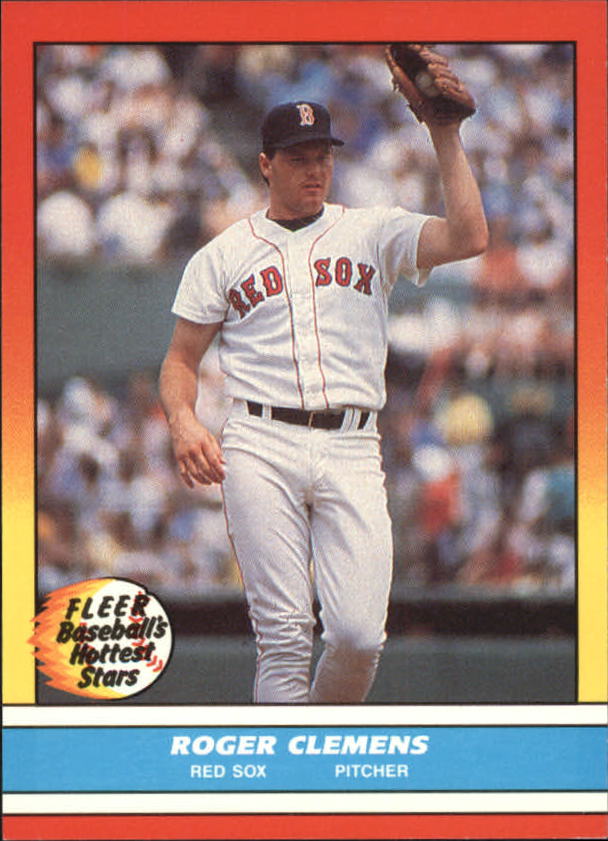 1988 Fleer Hottest Stars Baseball Cards        007      Roger Clemens
